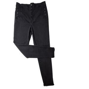 J BRAND Natasha Jeans Vanity Black Sky High Waist and Button - Fly Size 32